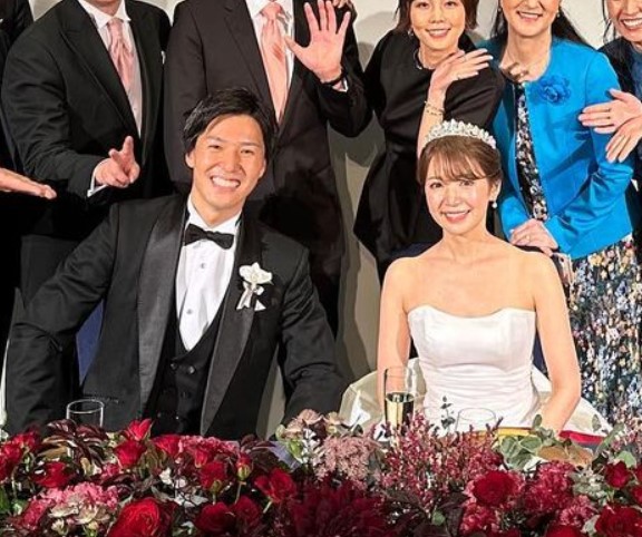 濱田隼アナと結婚相手の奥様の写真