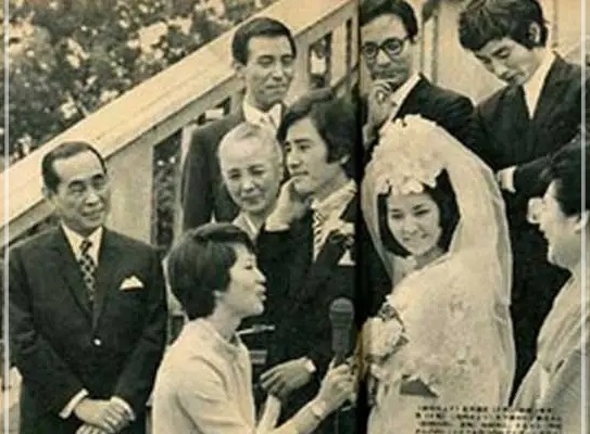 田村正和の結婚式の画像