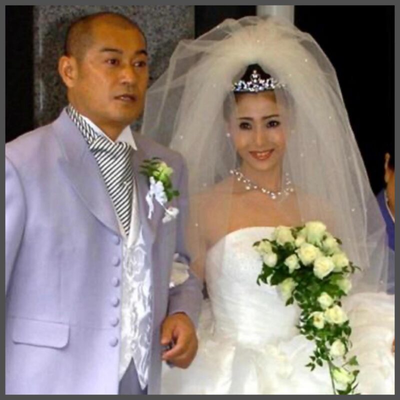 松平健さんと松本友里さんの結婚式の写真