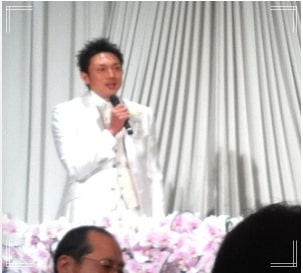 川崎宗徳さんの結婚披露宴の写真