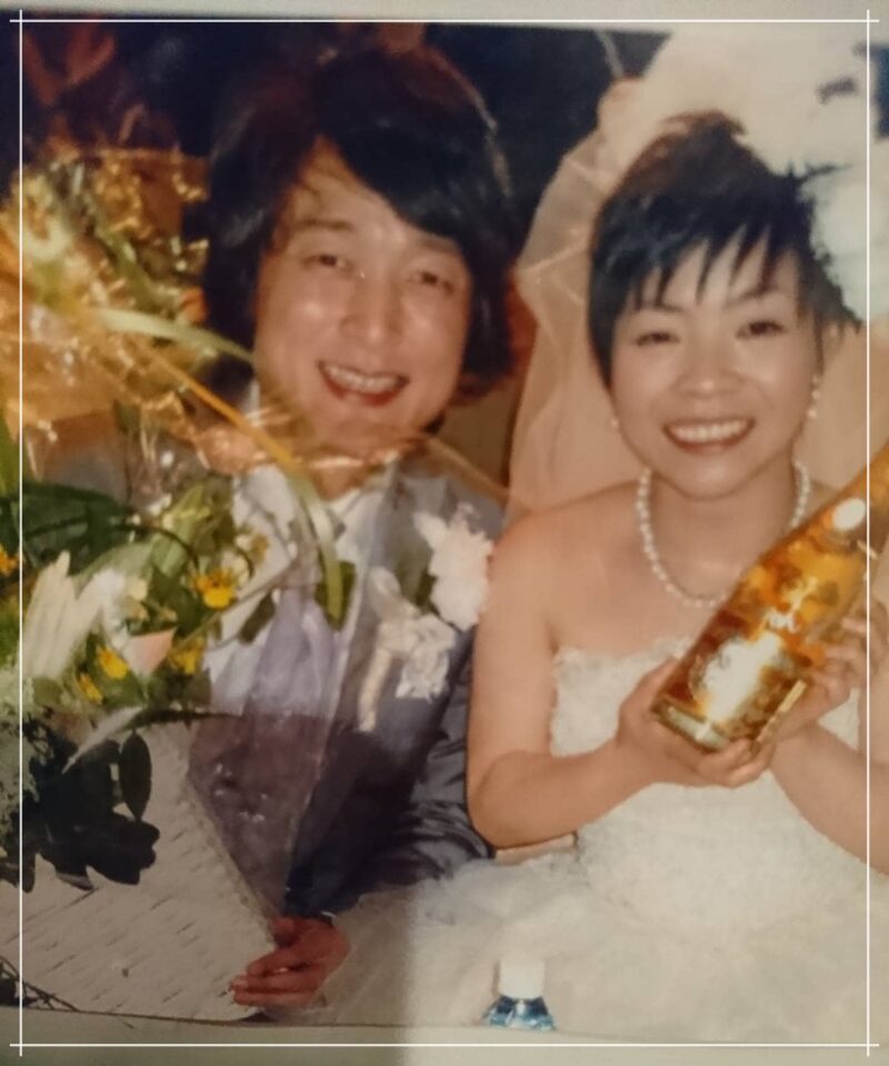 山田花子、結婚式