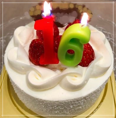 矢田亜希子、息子の誕生日ケーキ