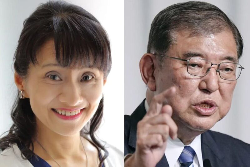 石破茂と妻・石破佳子