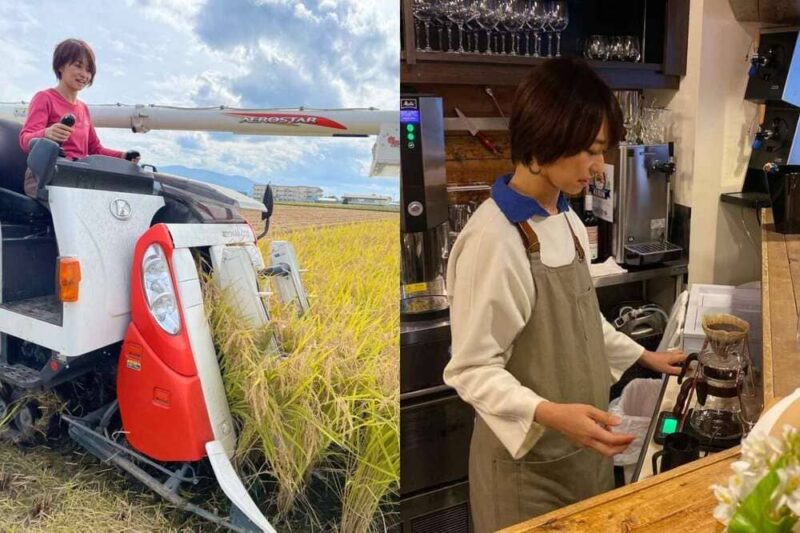 稲作やカフェ経営に忙しい住吉美紀