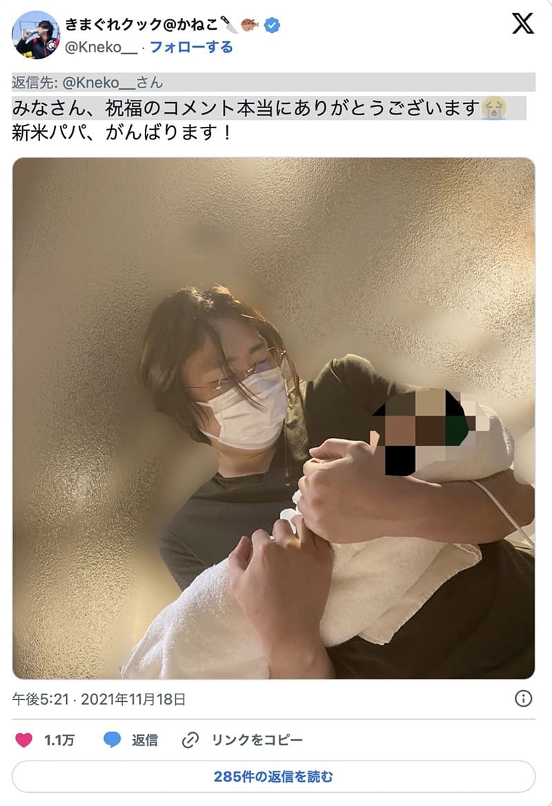 きまぐれクックさん第一子誕生
